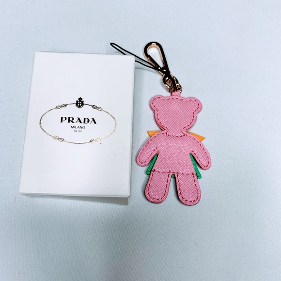 New Prada Candy Teddy Bear Key Fob Keychain - Picture 2 of 2
